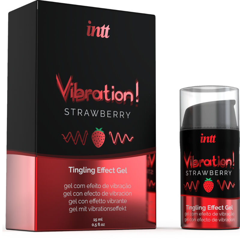 INTT - PUISSANT STIMULANT INTIME GEL VIBRANT LIQUIDE FRAISE 15 ML – Image 2