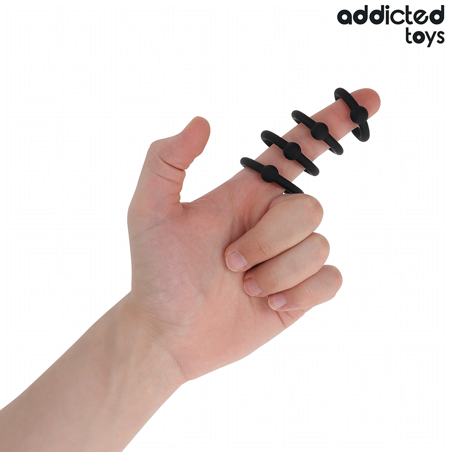 ADDICTED TOYS - LOT D'ANNEAUX EN SILICONE À PRESSION – Image 2