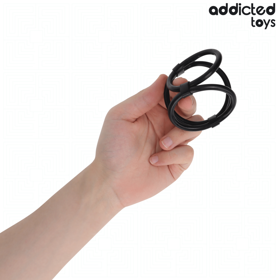 ADDICTED TOYS - ANNEAU PÉNIS TRIPLE – Image 2