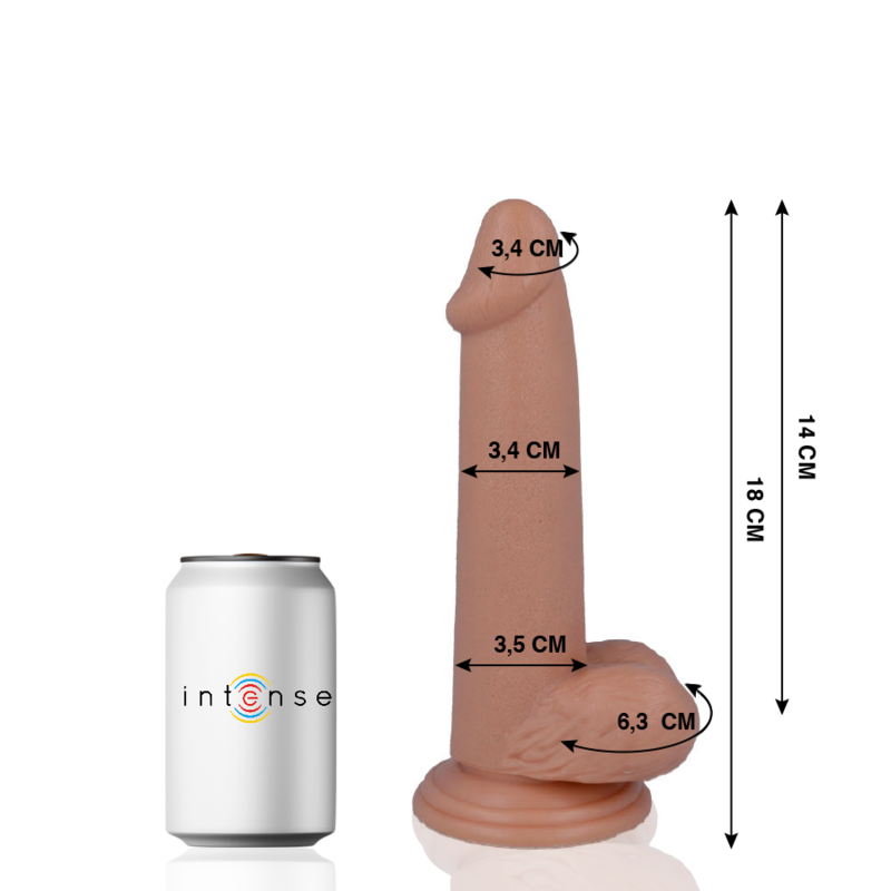 MR INTENSE - 10 PÉNIS RÉALISTE 18 CM -O- 3.4 CM – Image 2