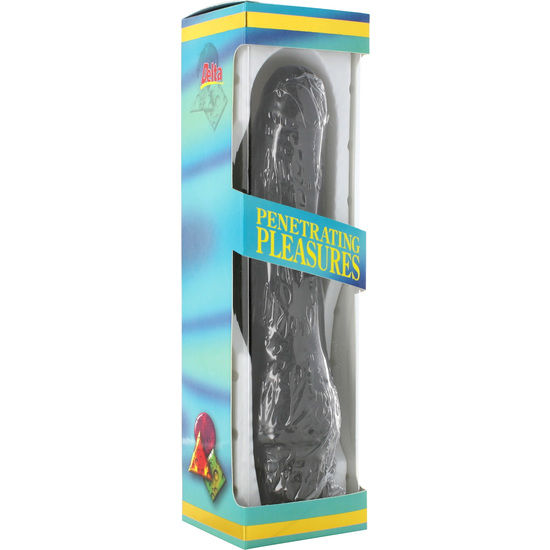 SEVEN CREATIONS - VINYLE P-SHAPE PÉNIS VIBRANT NOIR 20 CM – Image 2