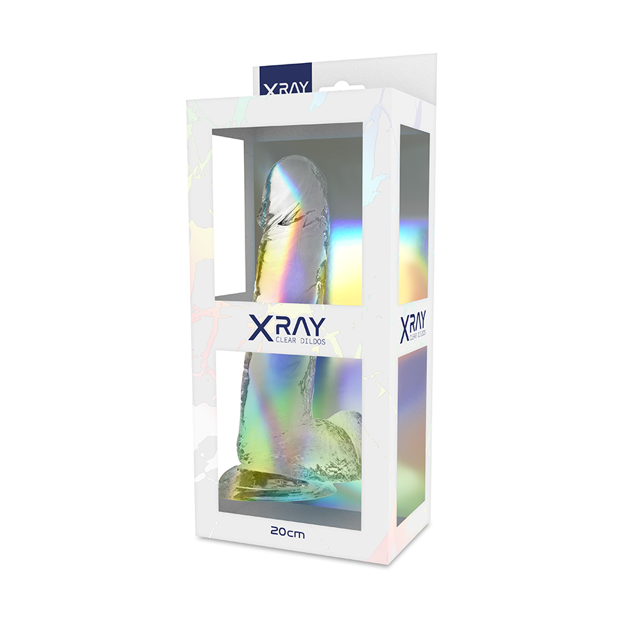 X RAY - BITE TRANSPARENTE AVEC BOULES 20 CM -O- 4.5 CM – Image 2
