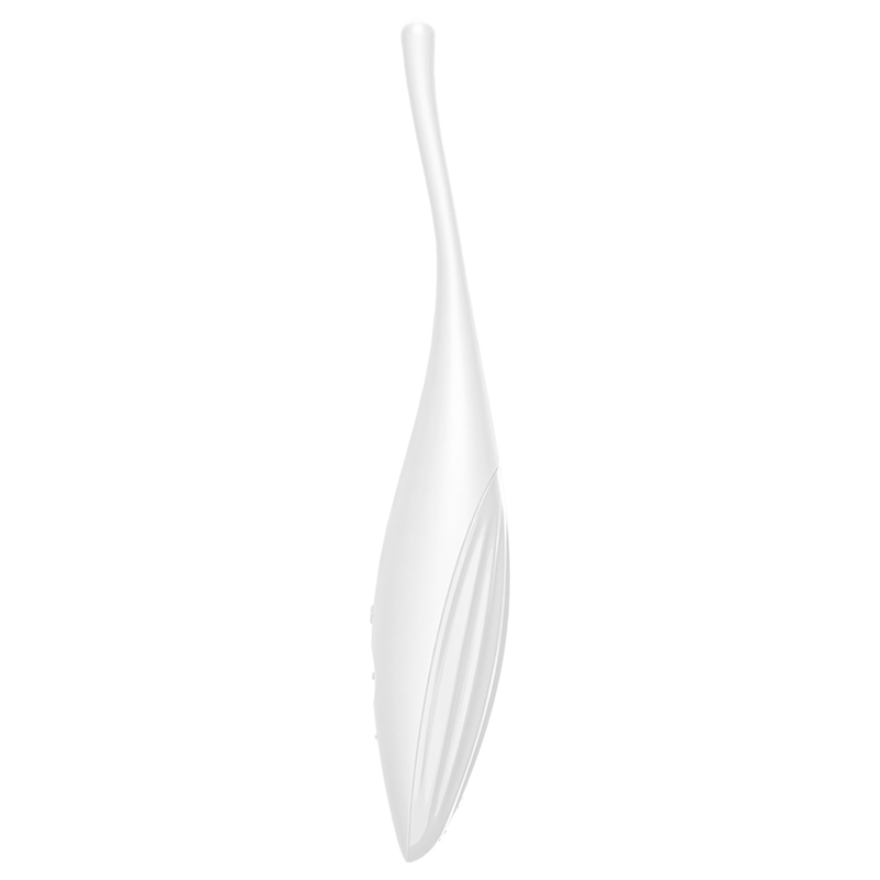 SATISFYER - VIBRATEUR POINTE DE CLIT TWIRLING JOY BLANC – Image 2