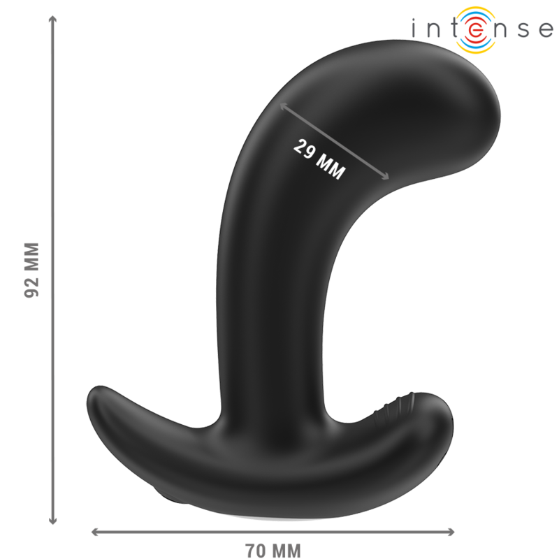 INTENSE - CHANDLER ANAL PLUG 10 VIBRATIONS NOIR TÉLÉCOMMANDE – Image 2