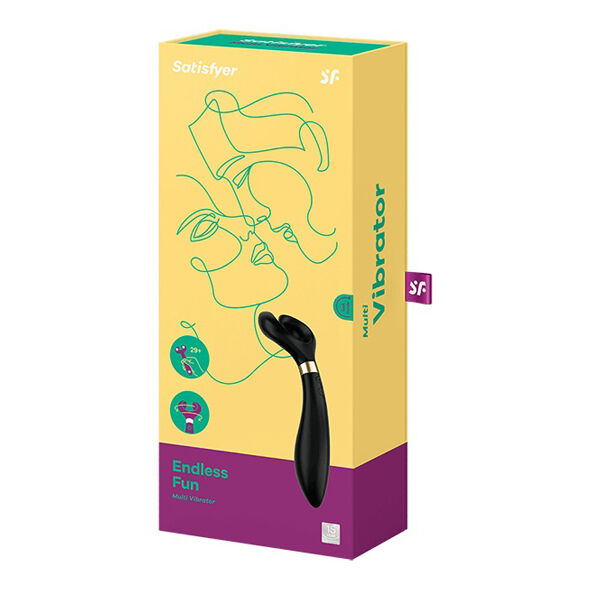 SATISFYER - ENDLESS FUN MULTI VIBRATEUR 3 NOIR – Image 2