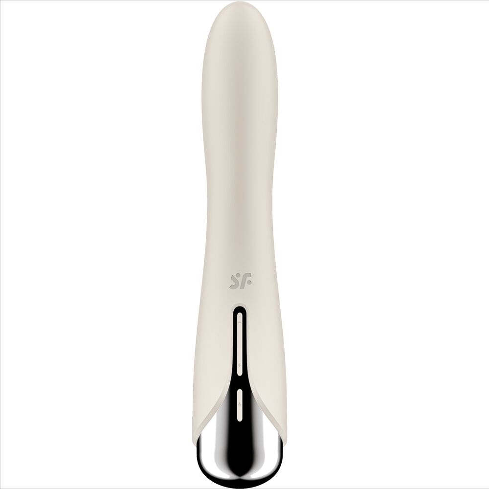 SATISFYER - VIBRATEUR ROTATEUR SPINNING VIBE 1 G-SPOT BEIGE – Image 2