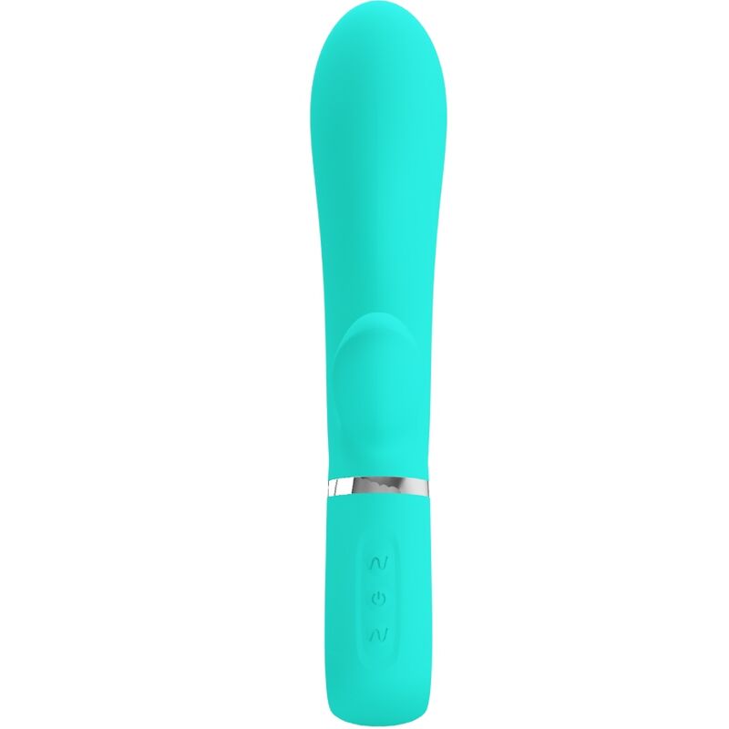 PRETTY LOVE - VIBRATEUR MULTIFONCTION G-SPOT THOMAS VERT AQUA – Image 2