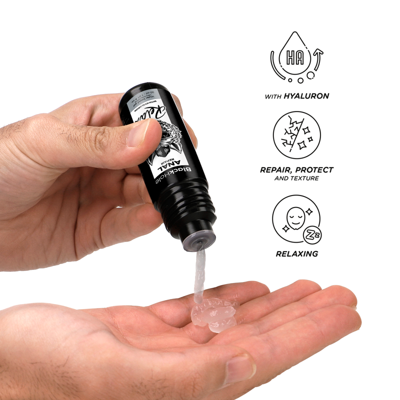 BLACK HOLE - RÉPARATION ANALE RELAX À BASE D'EAU AVEC HYALURON 30 ML – Image 3