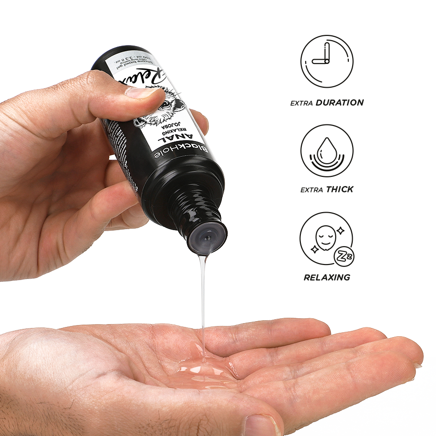 BLACK HOLE - RELAXANT ANAL JOJOBA RELAX BASE SILICONE 100 ML – Image 3