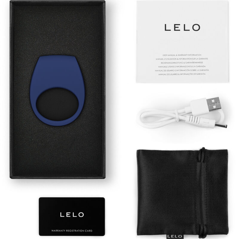 LELO - ANNEAU VIBRATEUR TOR 3 BLEU – Image 3