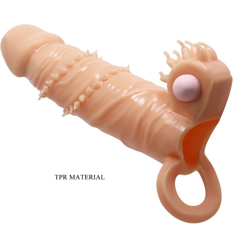 PRETTY LOVE - CONNOR MANCHON DE PÉNIS + STIMULATEUR DE CLITORIS CHAIR – Image 3