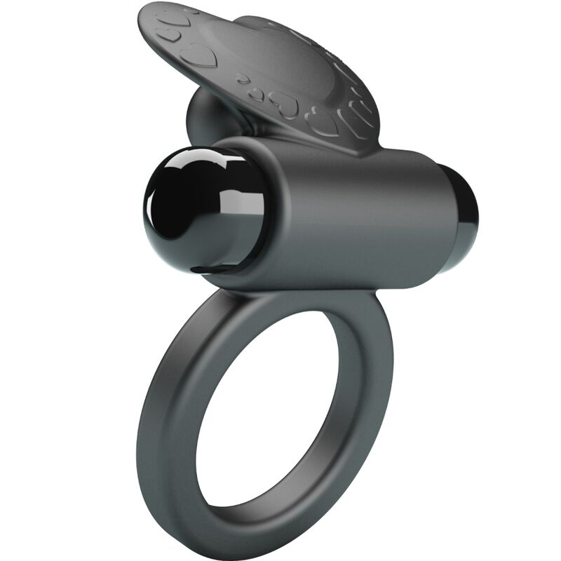 PRETTY LOVE - BAGUE VIBRANTE DEBONAIRE LAPIN 10 VIBRATIONS NOIRE – Image 3