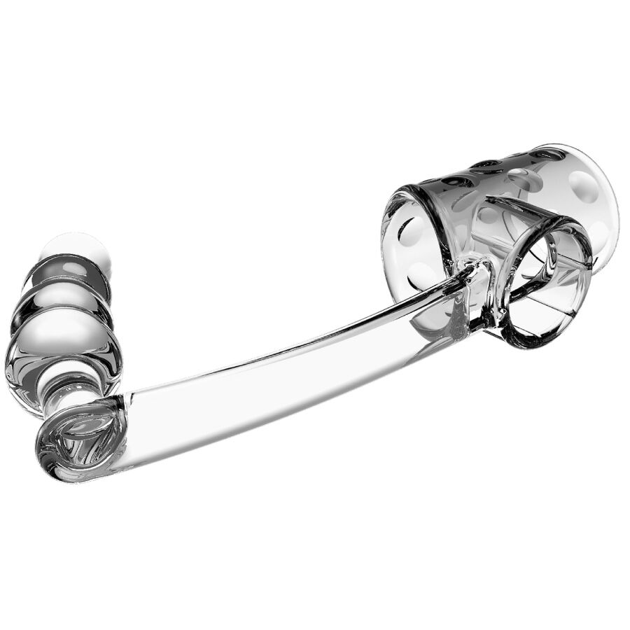 PRETTY LOVE - MANCHON PÉNIS AVEC PLUG ANAL TRANSPARENT – Image 3
