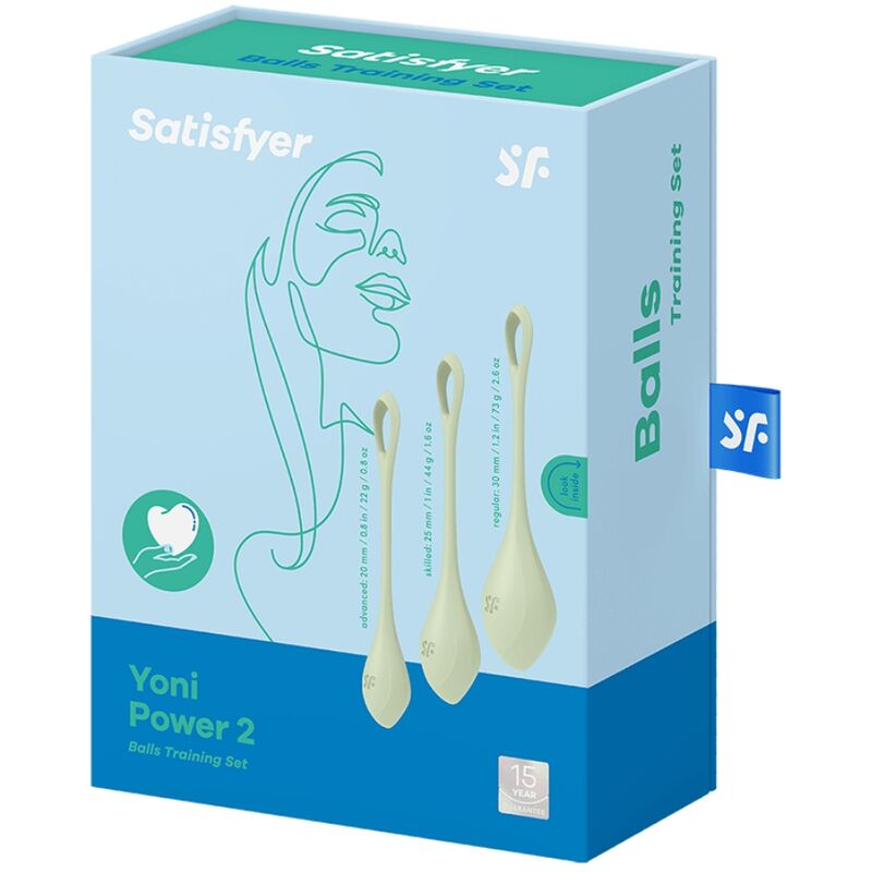 SATISFYER - ENSEMBLE ENTRAÎNEMENT YONI POWER 2 VERT – Image 3