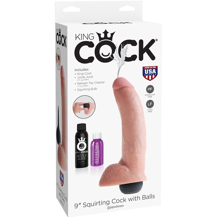 KING COCK - PÉNIS ÉJACULATEUR NATUREL RÉALISTE 22.86 CM – Image 4