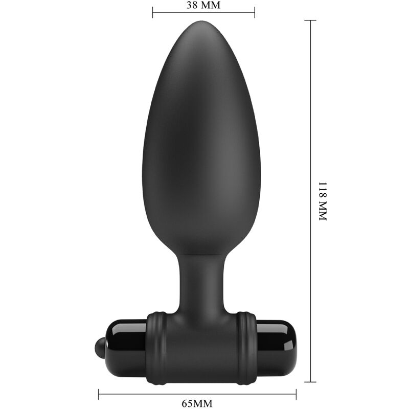 PRETTY LOVE - VIBRA BUTT PLUG 2 PLUG ANAL 10 VIBRATIONS NOIR – Image 3