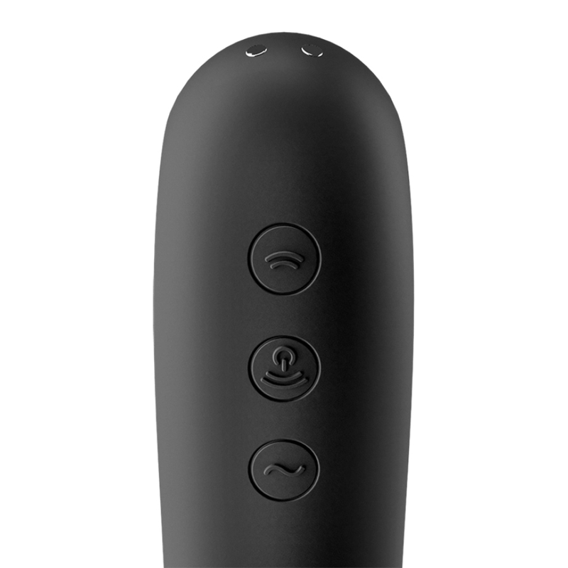 SATISFYER - VIBRATEUR DUAL KISS AIR PULSE NOIR – Image 3