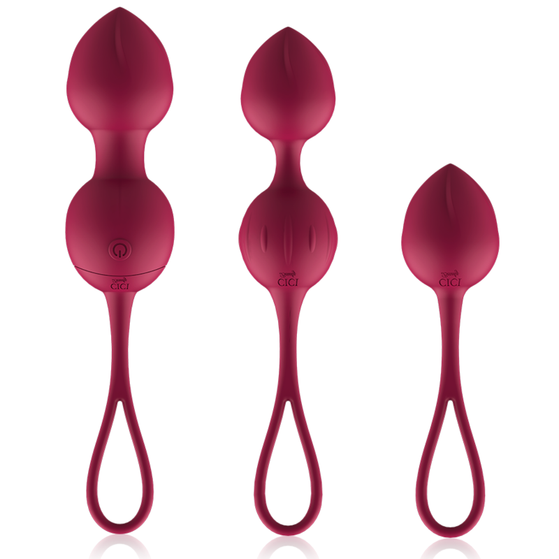 CICI BEAUTY - PREMIUM SILICONE 3 PERLES DE KEGEL VIBRANTES TÉLÉCOMMANDE – Image 3