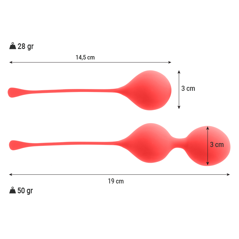 INTENSE - PACK BALLES KEGEL KENDALL ROUGE – Image 3