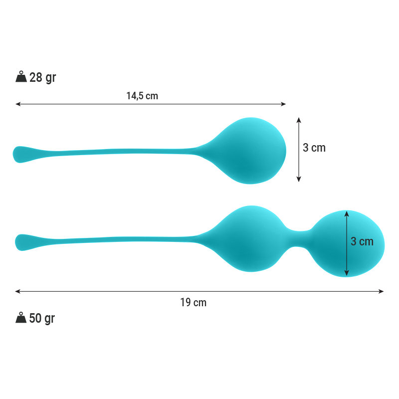 INTENSE - PACK BALLES KEGEL KENDALL BLEU – Image 3