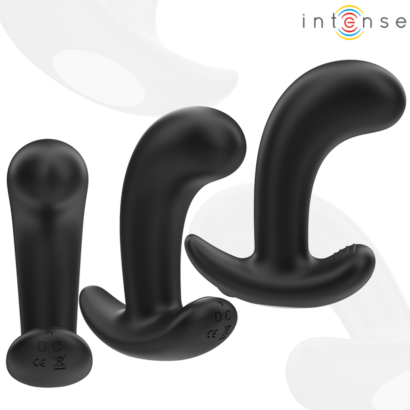 INTENSE - CHANDLER ANAL PLUG 10 VIBRATIONS NOIR TÉLÉCOMMANDE – Image 3