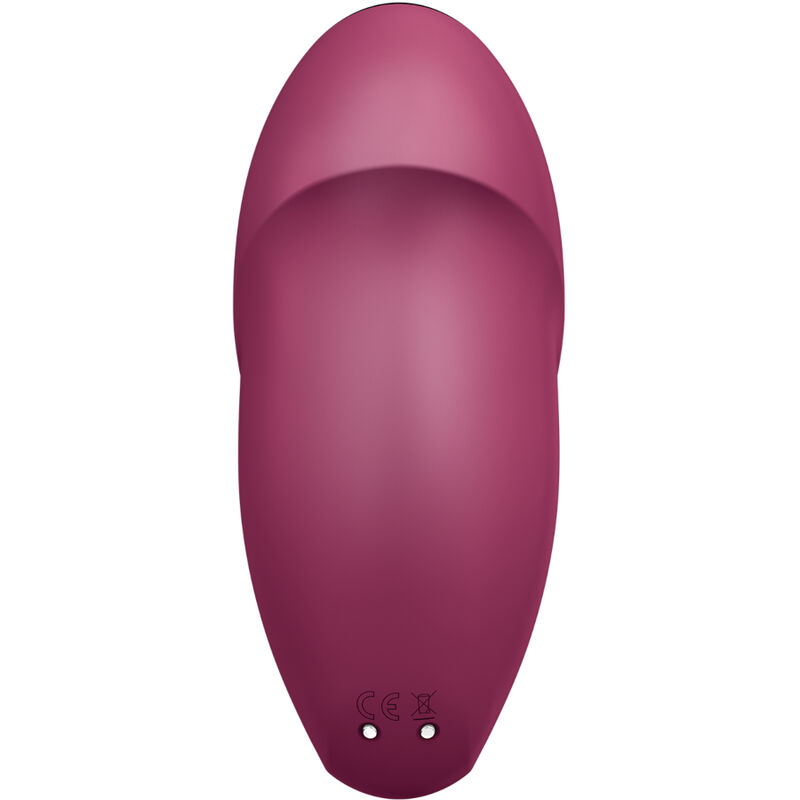 SATISFYER - TAP & CLIMAX 1 VIBRATEUR LAY-ON ROUGE – Image 4