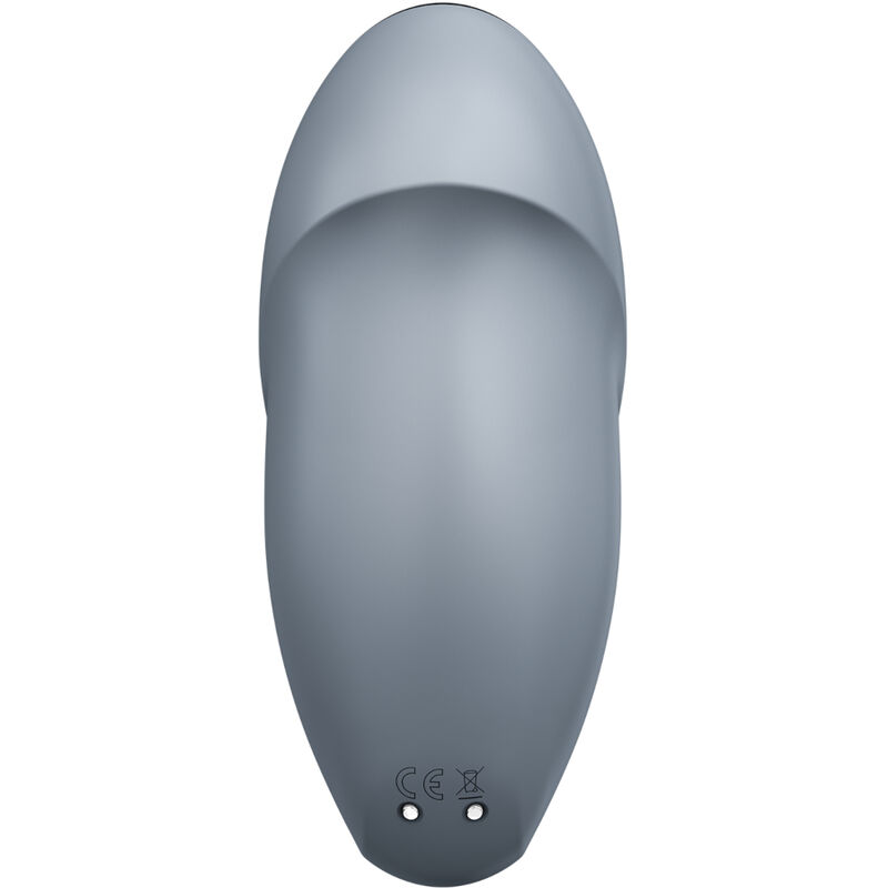 SATISFYER - TAP & CLIMAX 1 VIBRATEUR LAY-ON GRIS – Image 4