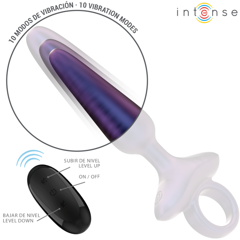 INTENSE - MARLON PLUG ANAL VIBRANT MODÈLE 4 TÉLÉCOMMANDE – Image 3