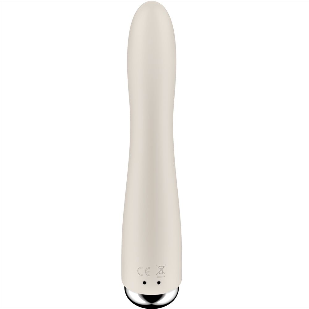 SATISFYER - VIBRATEUR ROTATEUR SPINNING VIBE 1 G-SPOT BEIGE – Image 3