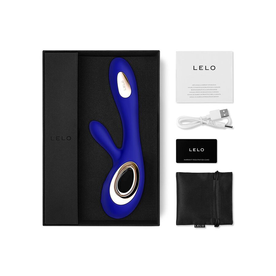 LELO - SORAYA WAVE VIBRATEUR RABBIT BLEU NUIT – Image 3