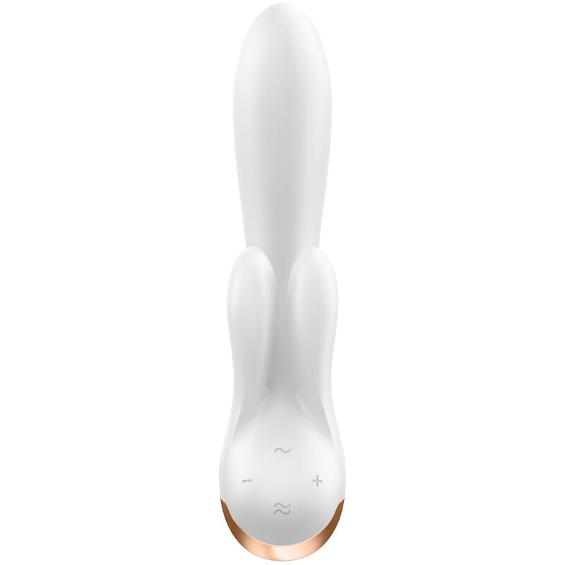 SATISFYER - APPLICATION VIBRATEUR DOUBLE FLEX BLANC – Image 3