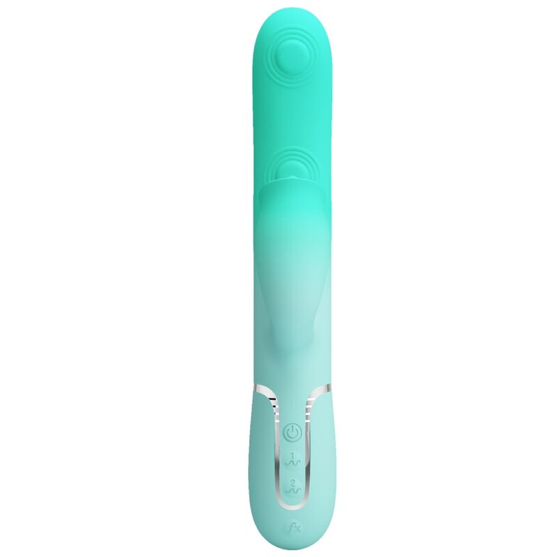 PRETTY LOVE - VIBRATEUR LAPIN MULTIFONCTION GIGI VERT AQUA – Image 3