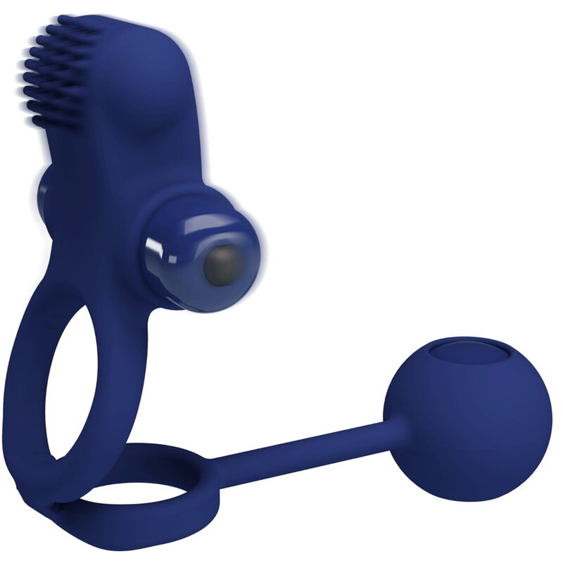 PRETTY LOVE - REMINGTON DOUBLE ANNEAU VIBRANT AVEC PLUG BLEU – Image 4