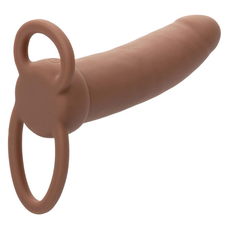 CALEXOTICS - MAXX THICK DOUBLE PÉNÉTRATEUR 10 VIBRATIONS MARRON – Image 4