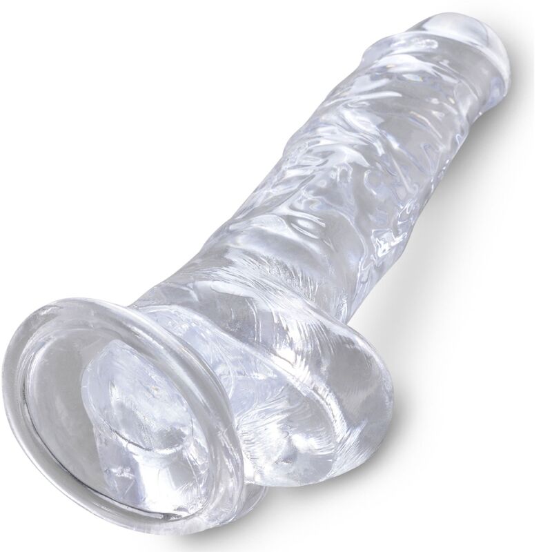 KING COCK - CLEAR PÉNIS RÉALISTE AVEC BOULES 16.5 CM TRANSPARENT – Image 4
