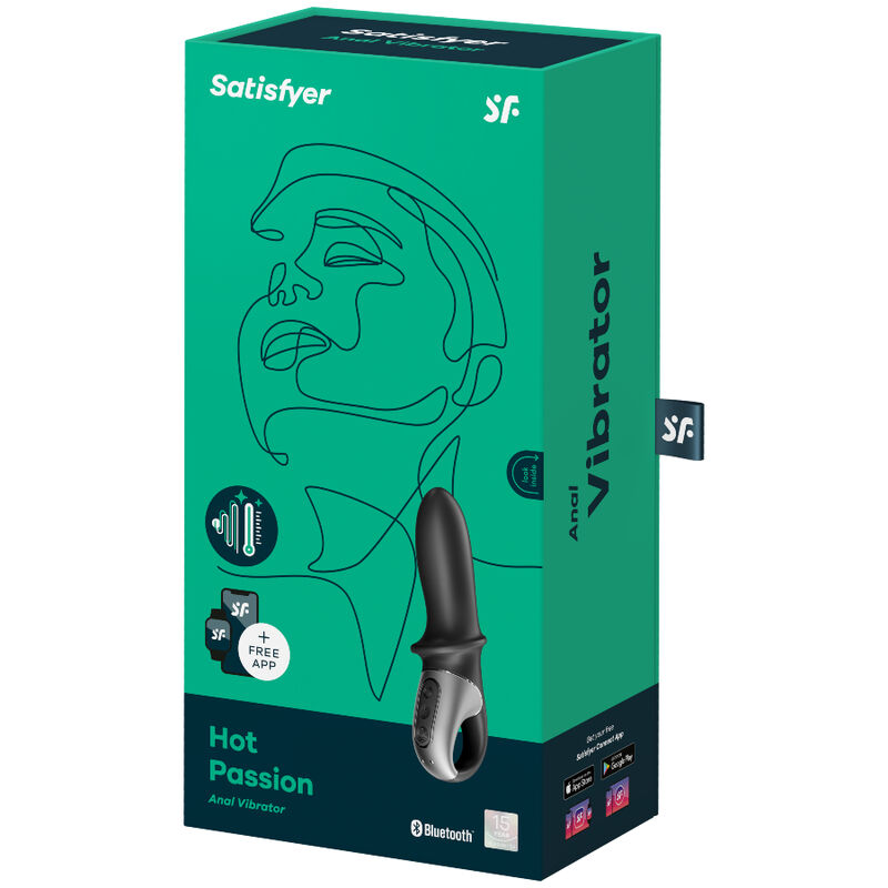 SATISFYER - APPLICATION DE VIBRATEUR ANAL HOT PASSION NOIR – Image 4
