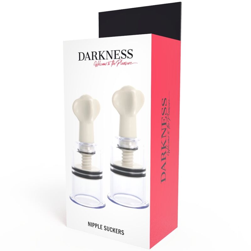 DARKNESS - ONDES STIMULANTES POUR TÉTONS TRANSPARENTS 5 CM DE DIAMÈTRE – Image 4
