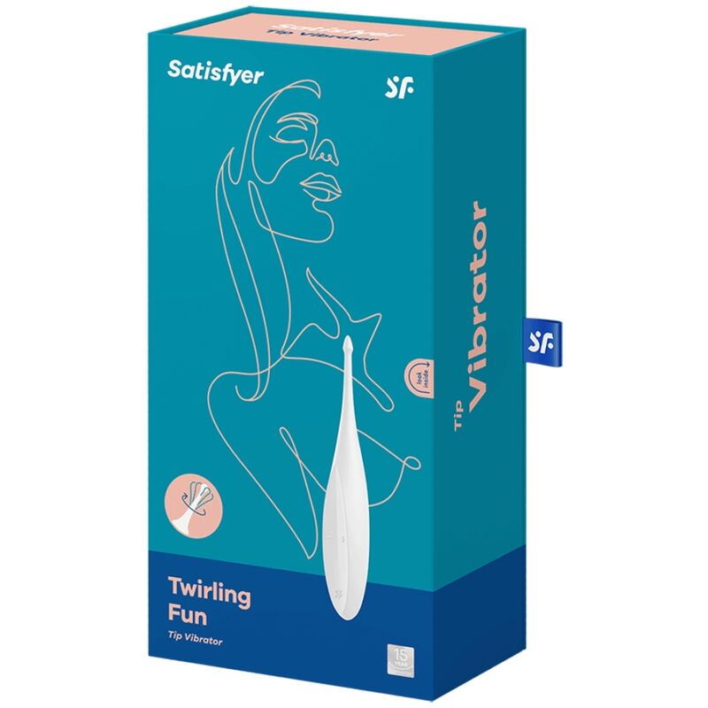 SATISFYER - VIBRATEUR TWIRLING FUN TIP BLANC – Image 4