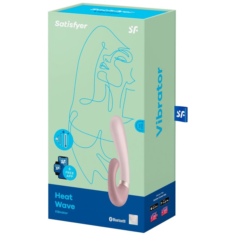 SATISFYER - APPLICATION HEAT WAVE VIBRATOR ROSE – Image 4