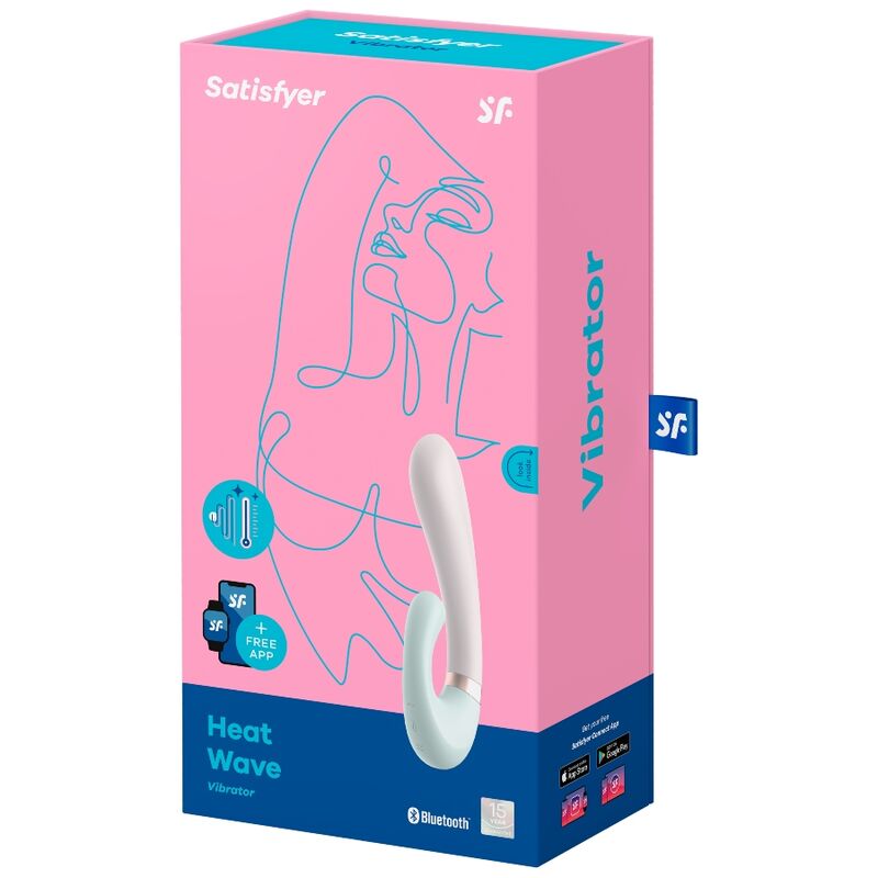 SATISFYER - APPLICATION HEAT WAVE VIBRATEUR BLANC – Image 4