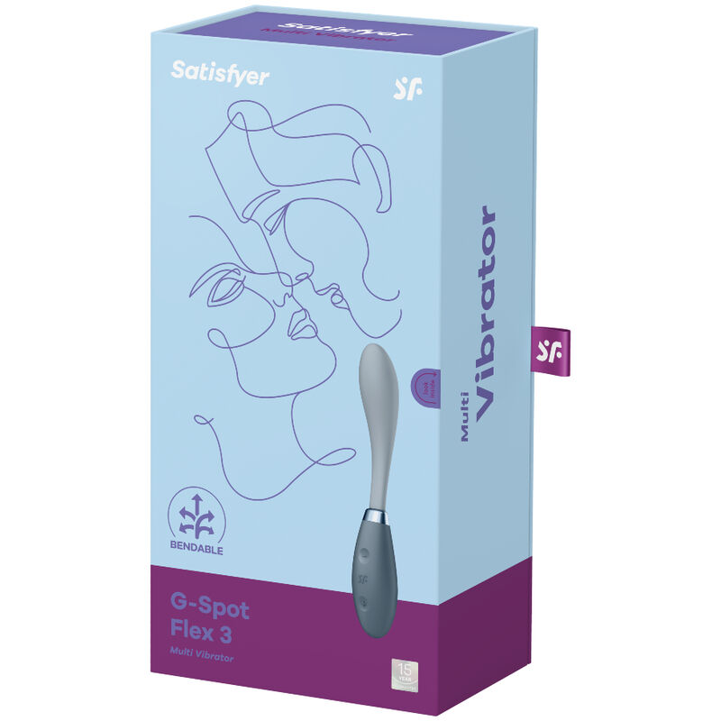 SATISFYER - VIBRATEUR MULTI G-SPOT FLEX 3 GRIS – Image 4