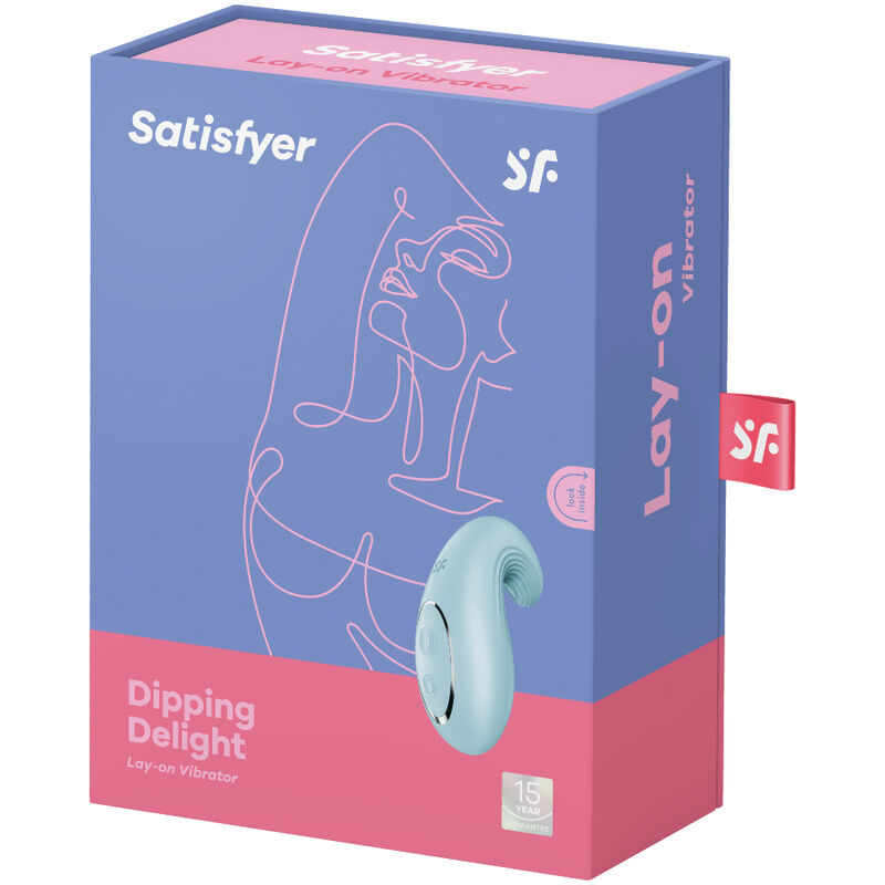 SATISFYER - VIBRATEUR POSER DIPPING DELIGHT BLEU – Image 4