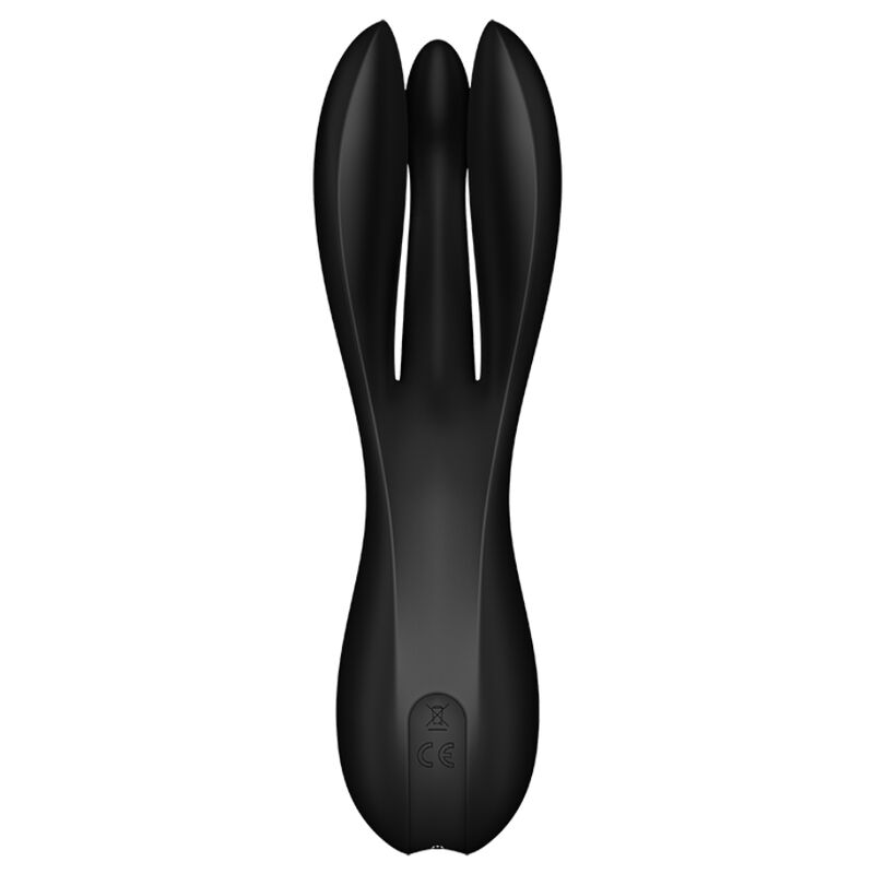 SATISFYER - VIBRATEUR THREESOME 2 NOIR – Image 4