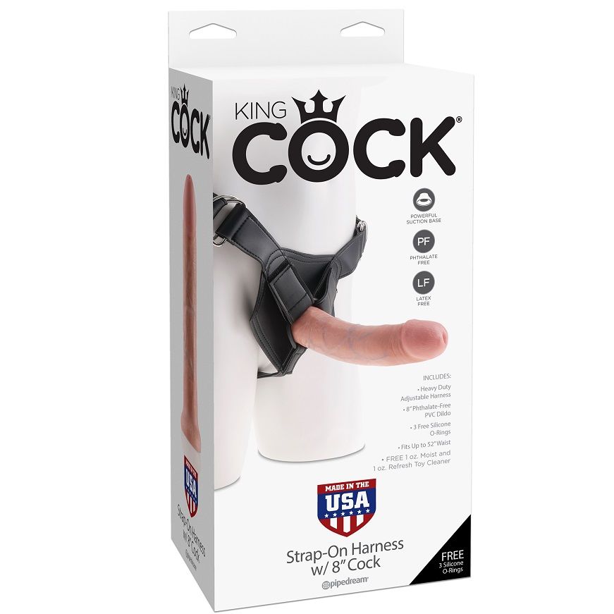 KING COCK HARNAIS AVEC PÉNIS NATUREL RÉALISTE 20,3 CM – Image 4