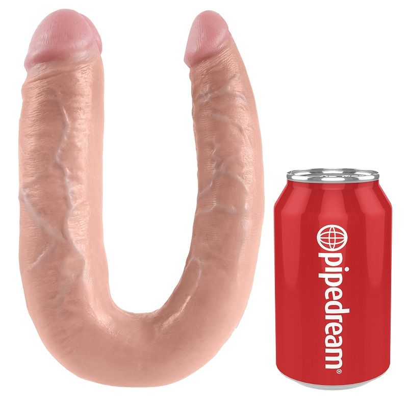 KING COCK - GODE DOUBLE PÉNÉTRATION 17.8 CM NATUREL – Image 4