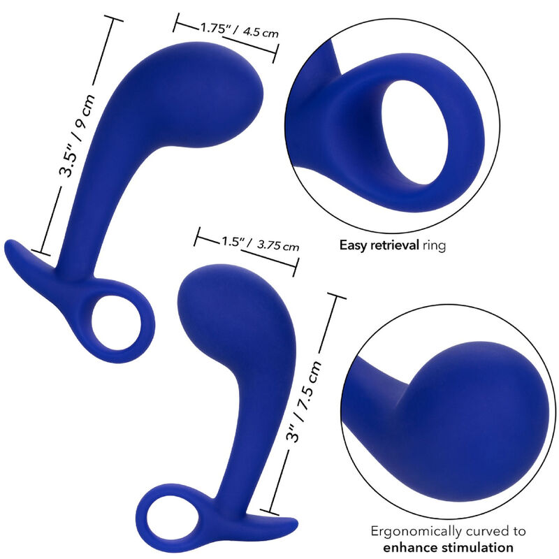 CALEXOTICS - ADMIRAL SET 2 PLUG ANAL BLEU – Image 4