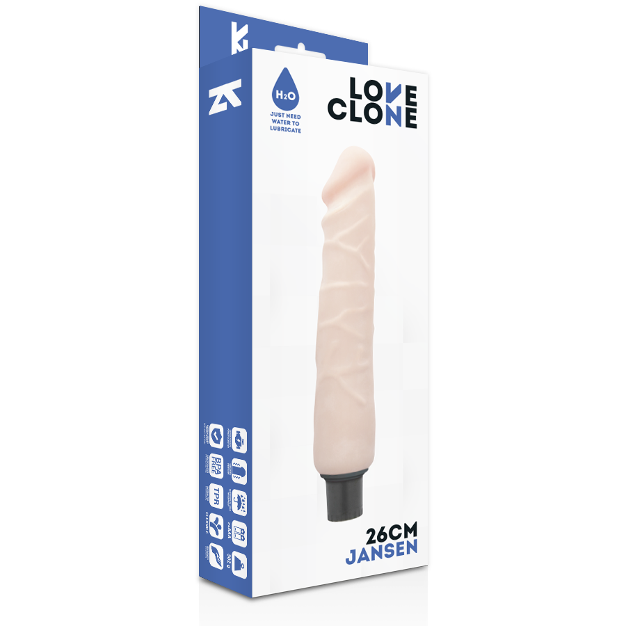 LOVECLONE - VIBRATEUR AUTOLUBRIFIANT JANSEN 26 CM -O- 4.2 CM – Image 4