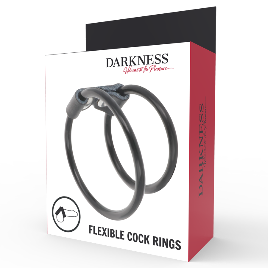 DARKNESS - ANNEAU PÉNIS DOUBLE FLEXIBLE – Image 4