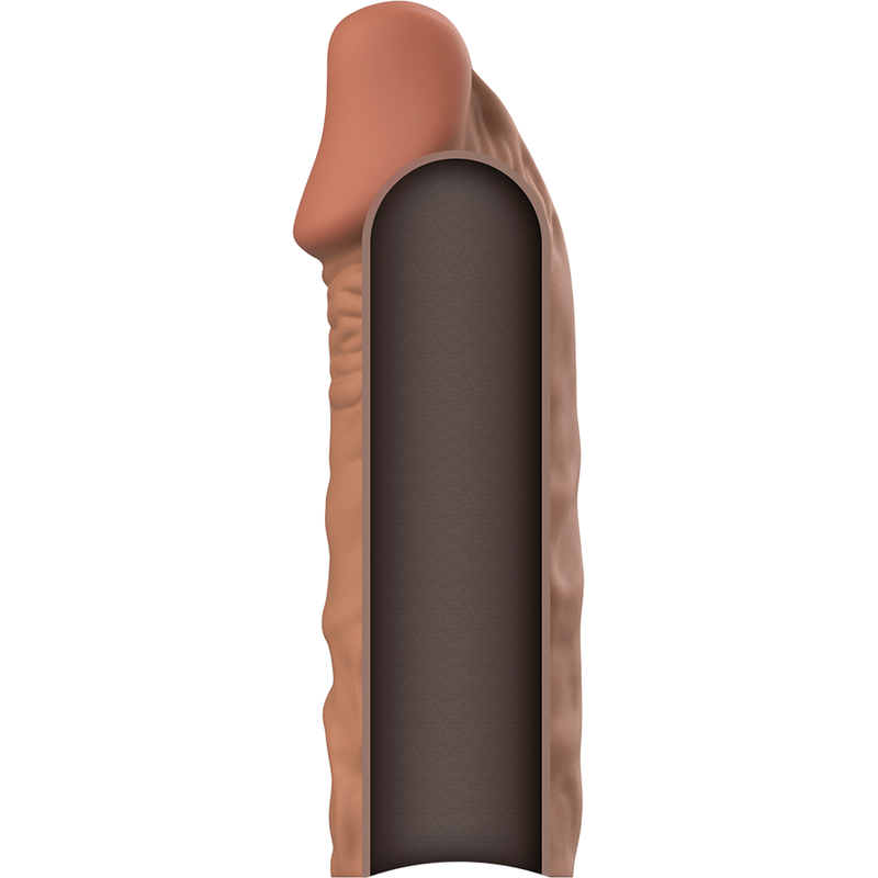 VIRILXL - EXTENSION DE PÉNIS MARRON EN SILICONE LIQUIDE V5 – Image 4
