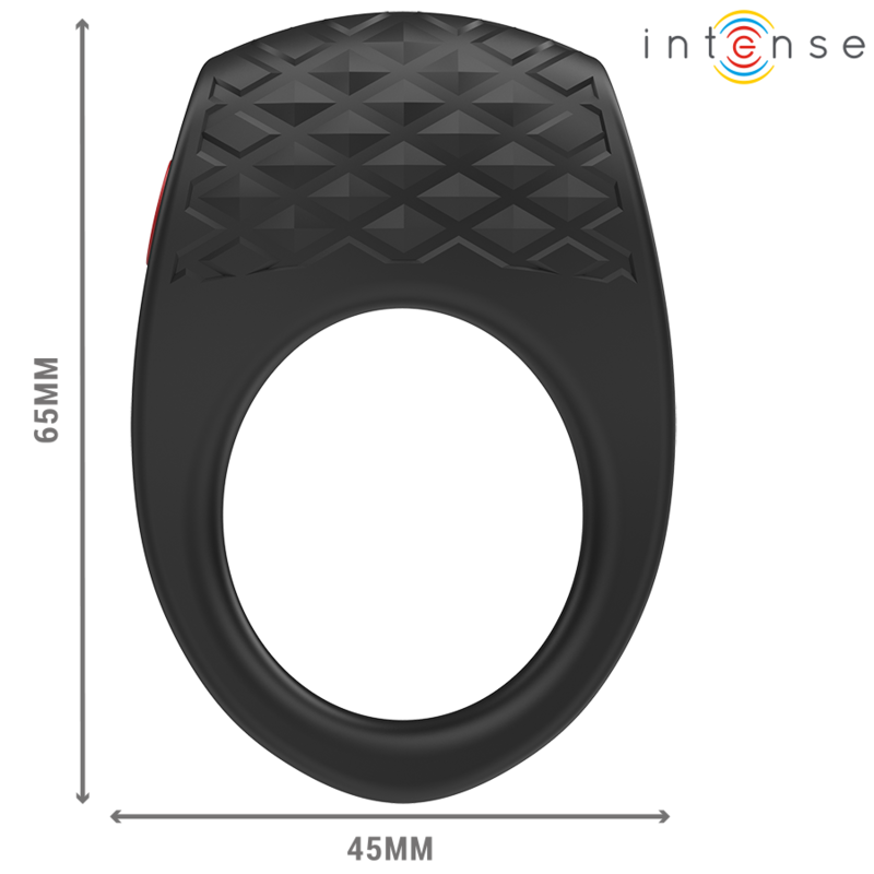 INTENSE - CLOVER VIBRATEUR ANNEAU PÉNIS 10 VIBRATIONS NOIR – Image 4